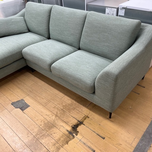 3人掛けソファー カウチソファー ファブリック グリーン 家具 ソファー のご紹介です！