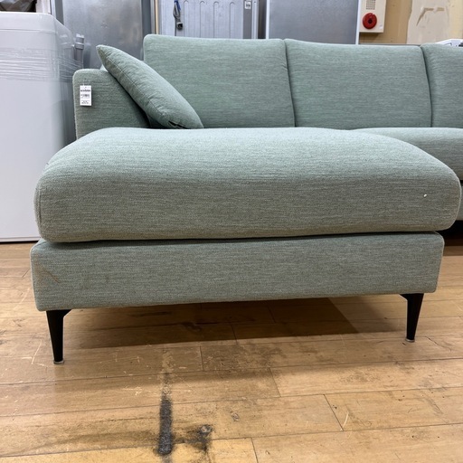 3人掛けソファー カウチソファー ファブリック グリーン 家具 ソファー のご紹介です！