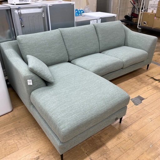 3人掛けソファー カウチソファー ファブリック グリーン 家具 ソファー のご紹介です！