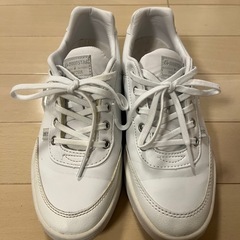 【美品】moonstar スニーカー 白　22.5cmEE 雨の日にオススメ⭐︎の画像