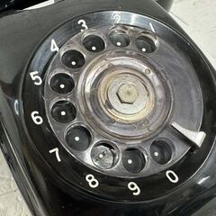 ヴィンテージ 動作OK 1966年製 沖電気 黒電話 600-A2 66 ダイヤル式 OKI 卓上 電話機 アンティーク モジューラー仕様 札幌市 白石店 の画像