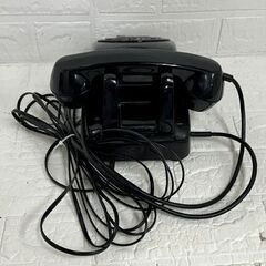 ヴィンテージ 動作OK 1966年製 沖電気 黒電話 600-A2 66 ダイヤル式 OKI 卓上 電話機 アンティーク モジューラー仕様 札幌市 白石店 の画像