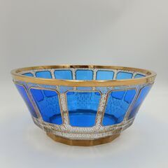 ボヘミアガラス　BOHEMIA　金彩の画像