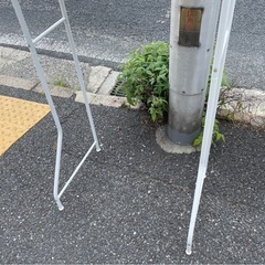◆早い方優先!! 　洗濯ラック　カゴ付き　ホワイトの画像