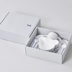 tak.  キッズディッシュプレート　ベビー　キッズ　離乳食　幼児食　プレート　カトラリー　セットの画像