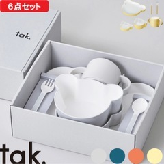 tak.  キッズディッシュプレート　ベビー　キッズ　離乳食　幼児食　プレート　カトラリー　セットの画像