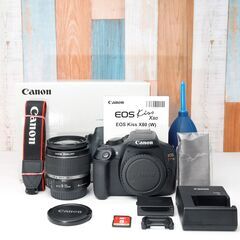 全国送料無料】 Canon EOS Kiss X80✨Wi-Fi転送 元箱付き 手振れ補正