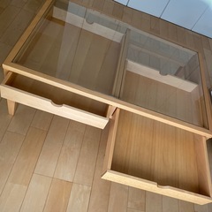 ガラステーブル　大塚家具の画像