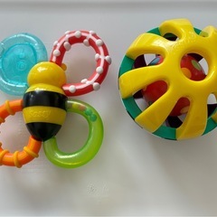 sassy カラフル 
歯固め＆ガラガラの画像