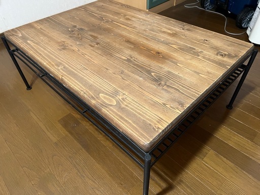 アンティーク ローテーブル アイアン 美品