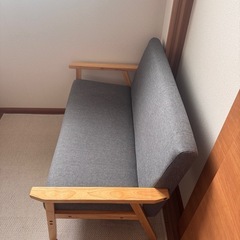 2人掛け ソファ　ファブリックの画像