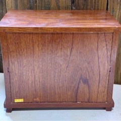 小型 木製　2段引き出し収納の画像