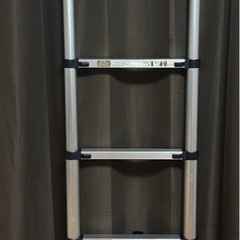伸縮梯子　伸縮はしご　耐荷重150Kg アルミ製　フック付き　最大3.2mの画像