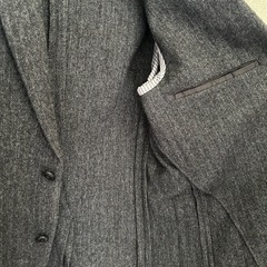 UNIQLO ツイードジャケット（Mサイズ）メンズ・グレー系の画像