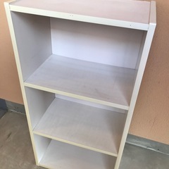 【2つセット】　3段　カラーボックス　棚　ホワイトの画像