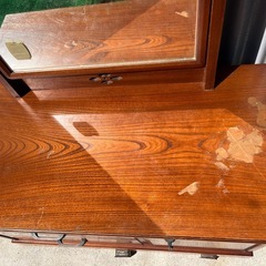 大塚家具 欅のドレッサー ケヤキ 中古 の画像