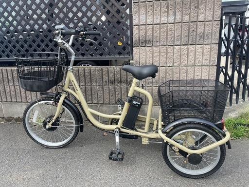 【市内配送可能】ミムゴ ACTIVE PLUS ノーパンク ロータイプ電動アシスト三輪自転車