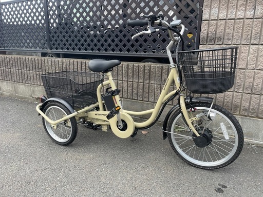 
【市内配送可能】ミムゴ ACTIVE PLUS ノーパンク ロータイプ電動アシスト三輪自転車