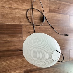WXQイサム・ノグチ和美さび風ライスペーパーランプリビングルーム寝室北欧ポストモダンホテルベッドサイド装飾テーブルランプ (オフホワイト)の画像