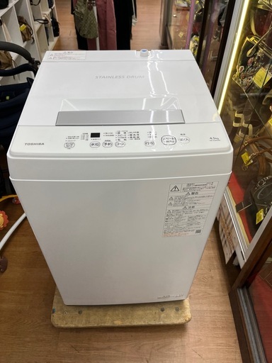 ☆ドリーム荒牧店☆ジモティー割引有☆【クリーニング済】　トウシバ/洗濯機/AM-45M9/4.5kg/2022
