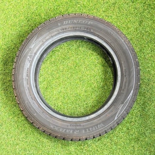 【決まりました】【限定1SET】155/65R14 75Q 交換工賃込み　ダンロップ　スタッドレスタイヤ　4本　軽自動車用