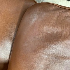 3人掛けソファ 総革 ライトブラウン ヤマダオリジナル 幅193cm