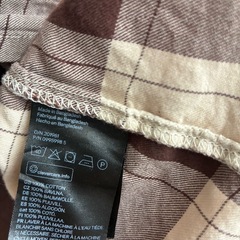 H&M チェック柄　長袖コットンシャツの画像