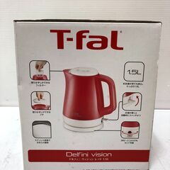 ☆【未使用品】ティファール T-FAL 電気ケトル 1.5L レッド デルフィニヴィジョン Delfini vision (NF250919)492-11の画像