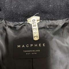 MACPHEE マカフィー　ネイビーコートの画像