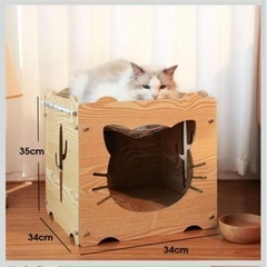 定価9980円✨️ とても美品 猫ハウス キャットハウス 猫ドーナツ セットの画像