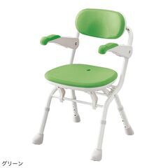 未使用品　安寿　楽らく開閉シャワーベンチ Sコンパクト　グリーンの画像