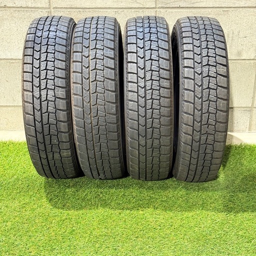 155/65R14 75Q 交換工賃込み　ダンロップ　スタッドレスタイヤ　4本　軽自動車用