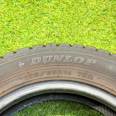 155/65R14 75Q 交換工賃込み　ダンロップ　スタッドレスタイヤ　4本　軽自動車用の画像