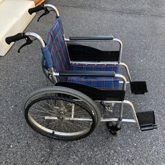 【ジャングルジャングルサカイ石津店】 標準型 介助型車いす　チェック柄　堺市 西区 堺区 石津の画像