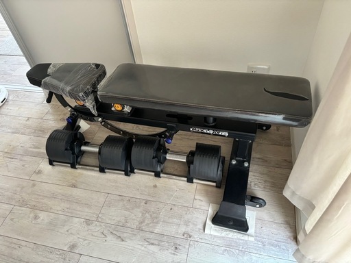 インクラインベンチ+可変式ダンベル 32kg