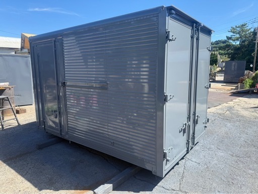 No.944 アルミバン 2t 車 アルミ 箱 バイク 倉庫 トラック コンテナ 米 保管庫 物置 DIY