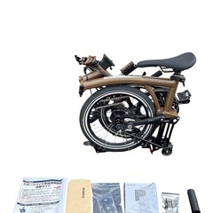【極美品】BROMPTON ( ブロンプトン ) 折りたたみ自転車 P LINE URBAN LOW ( Pライン アーバン ロウ ) S4L ブロンズスカイ メタリックの画像