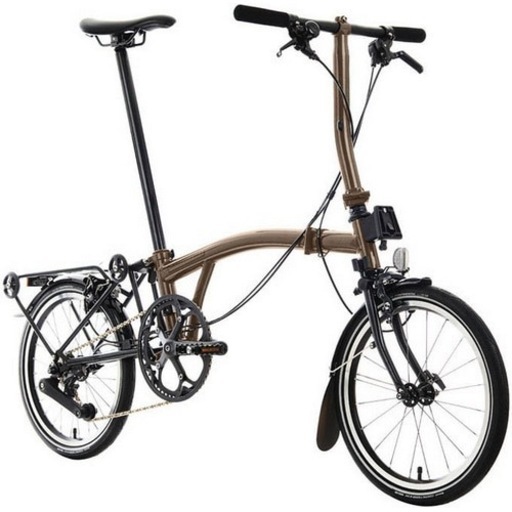 【極美品】BROMPTON ( ブロンプトン ) 折りたたみ自転車 P LINE URBAN LOW ( Pライン アーバン ロウ ) S4L ブロンズスカイ メタリック