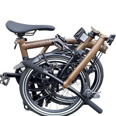 【極美品】BROMPTON ( ブロンプトン ) 折りたたみ自転車 P LINE URBAN LOW ( Pライン アーバン ロウ ) S4L ブロンズスカイ メタリックの画像