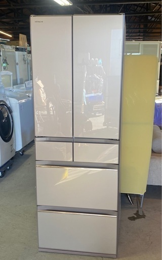 商談中　6ドアノンフロン冷凍冷蔵庫　HITACHI 日立　520L R-HW52K 2020年製　動作確認済み