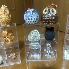 フクロウ置物23点セットの画像