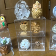 フクロウ置物23点セットの画像
