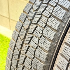 155/65R14 75Q 交換工賃込み　ダンロップ　スタッドレスタイヤ　4本　軽自動車用の画像