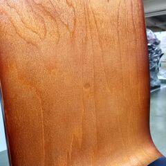 アールエフヤマカワ プライウッドチェア ダーク パッド付 1脚 ブラウン RFC-FPDBBK 家具 椅子 オフィス 管理番号TN214AFの画像