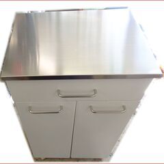 【￥4400-】ダストボックス付きキッチンカウンター ステンレス天板の画像