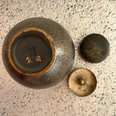 【島倉堂 】魚國　鎚起銅器 茶壺 茶道具 茶器の画像