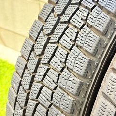 155/65R14 75Q 交換工賃込み　ダンロップ　スタッドレスタイヤ　4本　軽自動車用の画像