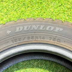 155/65R14 75Q 交換工賃込み　ダンロップ　スタッドレスタイヤ　4本　軽自動車用の画像
