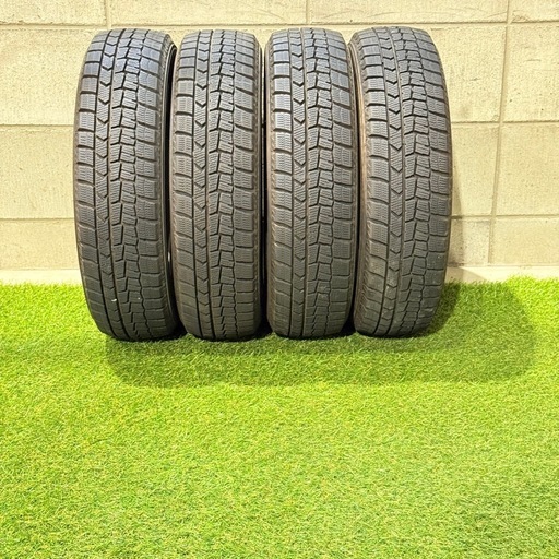 【決まりました】155/65R14 75Q 交換工賃込み　ダンロップ　スタッドレスタイヤ　4本　軽自動車用