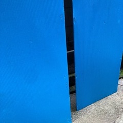【無料】 2枚セット プラダン プラスチック段ボール カット済み 青 の画像